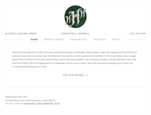 Tablet Screenshot of hallhousehotel.com